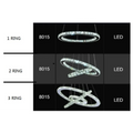 Stainless Steel Ring Crystal Chandelier