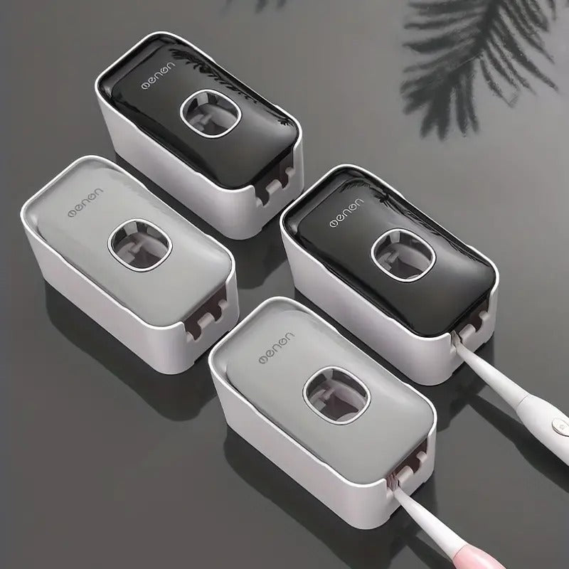 Wall-Mounted Toothbrush Holder and Toothpaste Squeezer Set