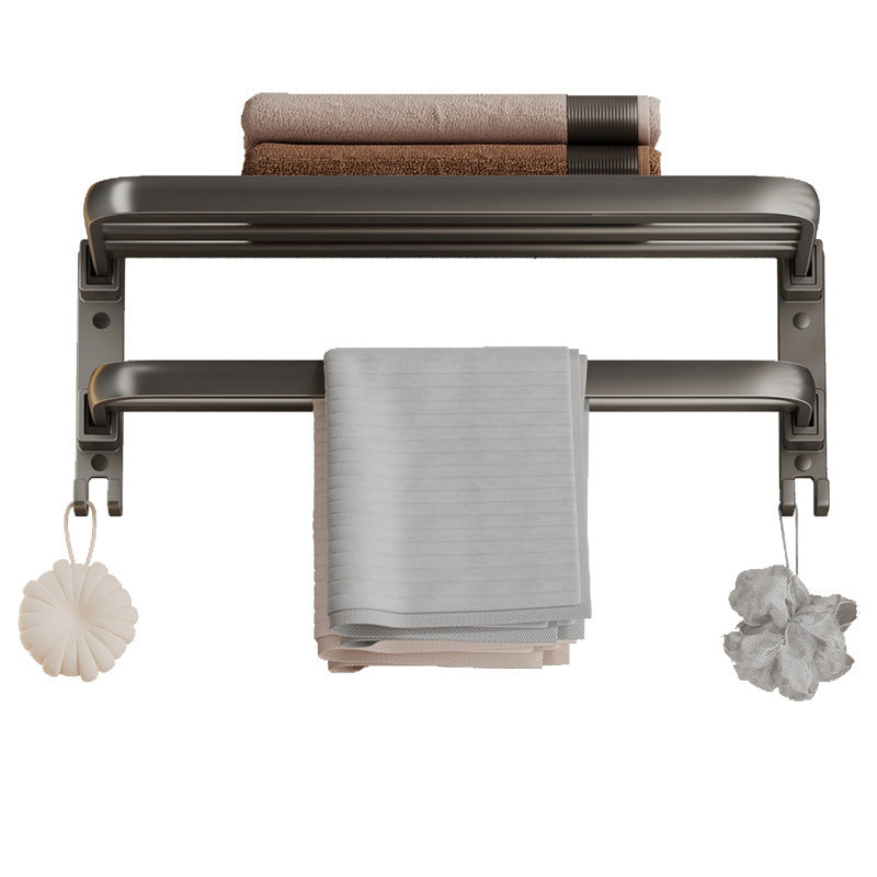 Space Aluminum Towel Rack for Bathroom Wall Mount