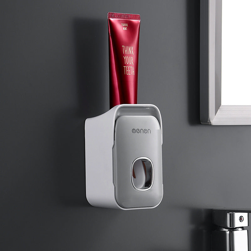 Wall-Mounted Toothbrush Holder and Toothpaste Squeezer Set