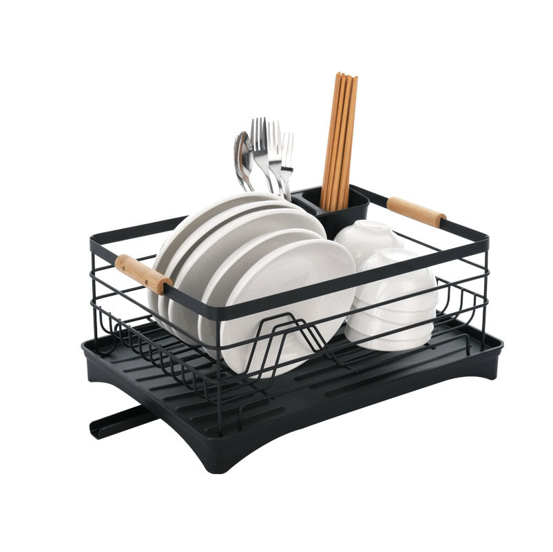 2-Tier Kitchen Dish Drying Rack for Utensils and Bowls