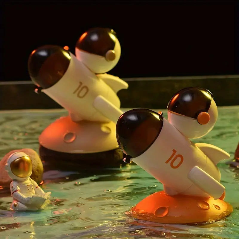 Cute Rocket Pen Holder for Students and Office Decor
