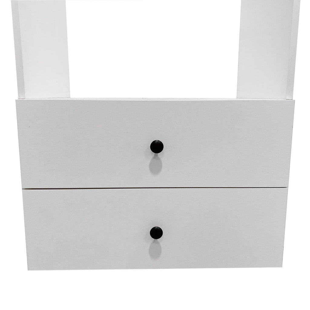 B1 Closet Organizer System: Wall Mounted Closet Organizers and Storage Walk in Closet System Closet Rack and Shelving Modern Closet Storage for Bedroom 31.49''W x 16.04''D x 31.49''H