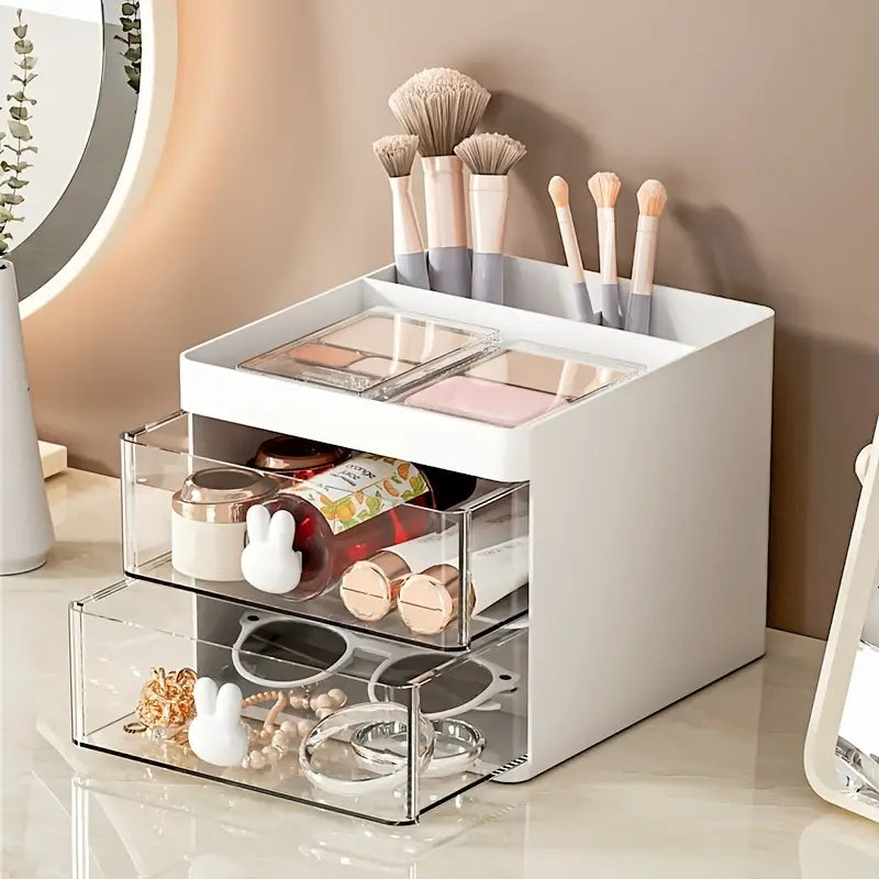 Cute Cartoon Rabbit Pen Holder - Large Capacity Storage Box